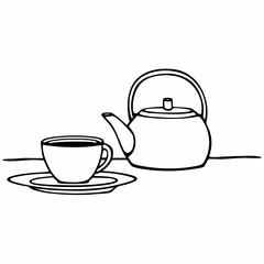 teapot and cup