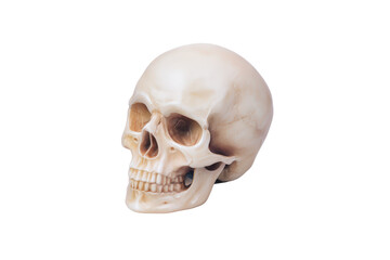 Obraz premium Human skull isolated on transparent background