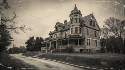 grunge overlay effect with scratch and dust on black and white 