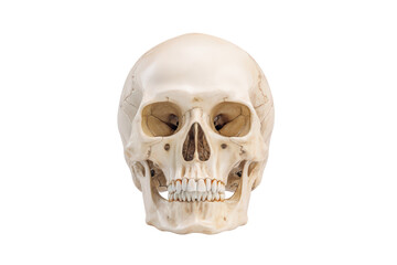 Obraz premium Human skull isolated on transparent background