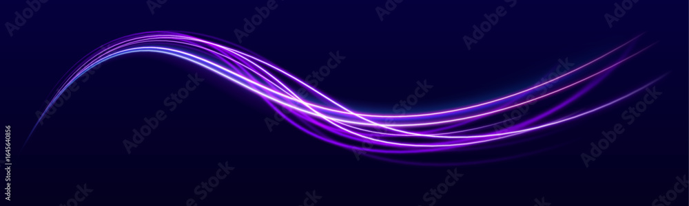 Poster speed connection vector background. dynamic and vibrant abstract art with smooth lines in pink, purp