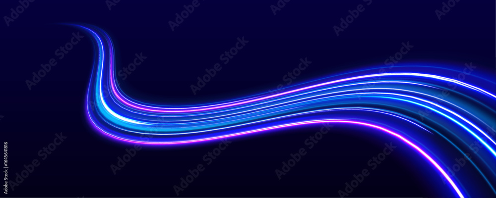 Aufkleber cosmic explosion with glowing light flares and sparks in red and blue. dynamic special effects creat