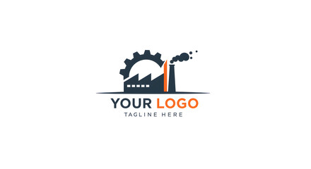 Industrial Gear Factory Logo Vector for Company