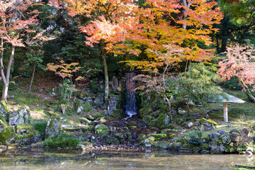 紅葉真っ盛りの金沢　日本三名園のひとつ兼六園