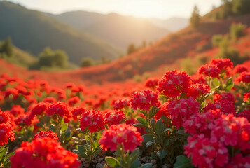 flowers in the mountains