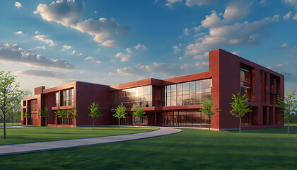 Obraz premium School building