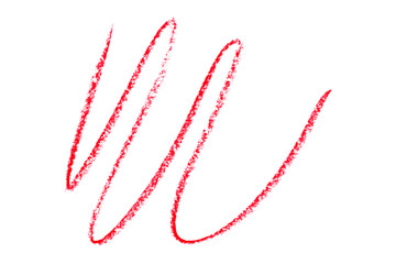 Red pencil hand writing rhythm set on transparent background