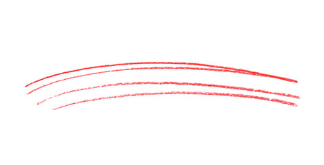 Red pencil hand writing rhythm set on transparent background