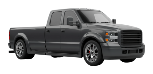 Powerful truck showcase urban environment vehicle dynamic viewpoint automotive concept. Cut out png