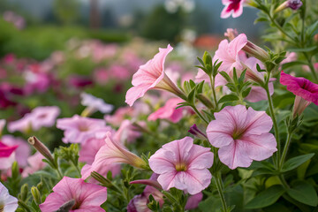 pink flowers in the garden