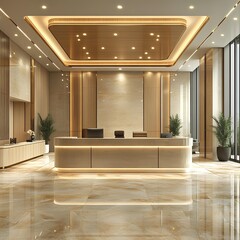 luxury hotel reception