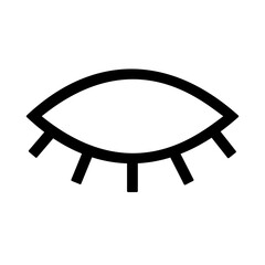 eye and eyebrow icon vector