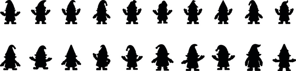 Stylized Shanta character silhouette isolated on transparent background