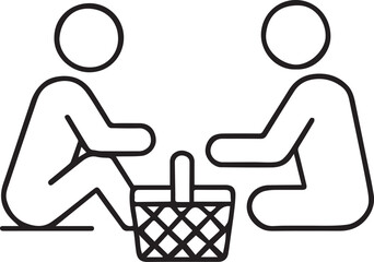 Picnic icon. 