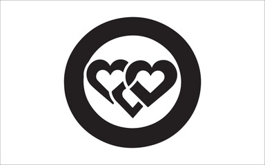  Heart Love Icon Romantic Symbol Silhouette for Valentine and Wedding Designs