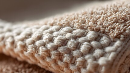 Close-up view of a textured woven fabric.