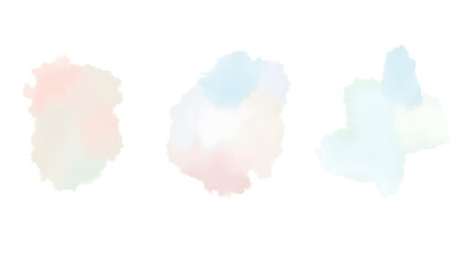 Watercolor-inspired abstract shapes, pastel tones, high resolution.
