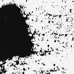 Naklejka premium Abstract vector illustration of a black ink splat grunge paint border on a dirty paper texture background