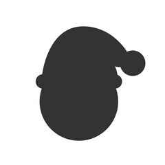 Black silhouette of a gnome with pointed hat – perfect for holiday decorations, whimsical designs, and folklore or fantasy-themed projects.