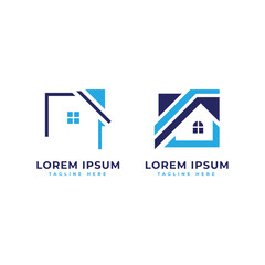 Property Home House real estate logo design modern minimal logo design concept
