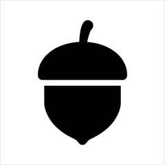 
Illustration showing a black icon of autumn attributes on a white background