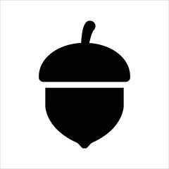 
Illustration showing a black icon of autumn attributes on a white background