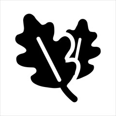 
Illustration showing a black icon of autumn attributes on a white background