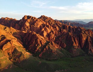 Red Desert Plateau at Sunset