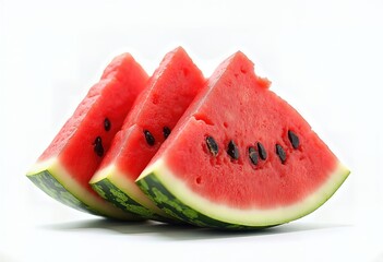 Fresh Watermelon Slices Isolated