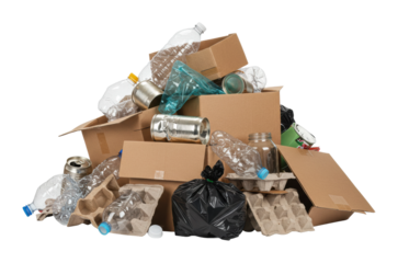 Waste management event recycling awareness urban setting educational content community environment informative viewpoint. Cut out png