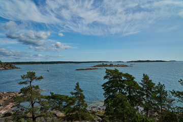Beautiful coastline of the swedish baltic sea.