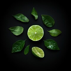 Lime and Green Leaf Arrangement