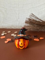 halloween pumpkin. Place for text