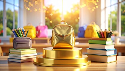Radiant backpack celebration school supplies shine
