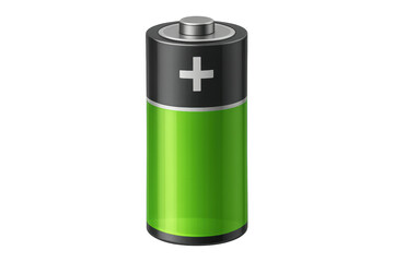 Green battery icon symbolizing energy and power