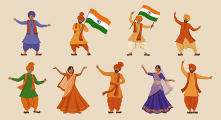 Vibrant Indian Celebration A Festive Display of Culture and Patriotism, Capturing Indian traditions