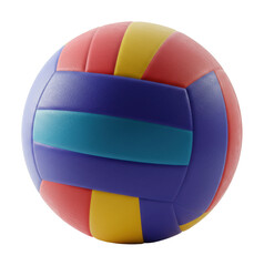 Fototapeta premium Exciting volleyball game beach court sports sunny environment competition spirit. Cut out png