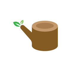 Wood Logo Vector Icon Template Illustration