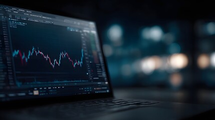 Digital finance data analytics and trading platform interface