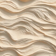 Obraz premium Endless waves of cream sand formed by gentle winds under the warm sun