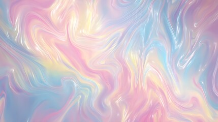 Fototapeta premium Abstract iridescent liquid design.
