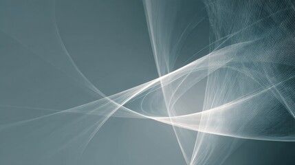 Abstract light streaks and wave patterns on a smooth textured background with flowing lines and a subtle gradient for digital art and modern design themes