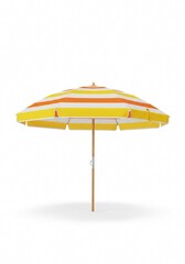 Obraz premium Summer Umbrella on white background isolated