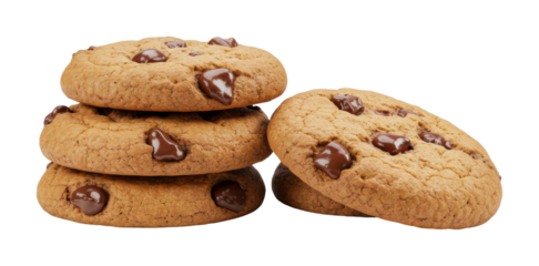 Baking soft chocolate chip cookies kitchen food cozy environment homemade delight. Cut out png