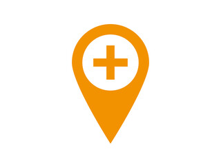 Obraz premium hospital map icon
