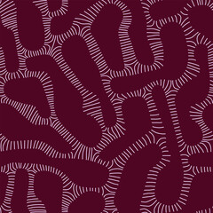 Seamless organic pattern. Amoeba-like, dynamic, biological or topographical design style. The design has a biomorphic feel, reminiscent of microscopic organisms, coral, or cellular structures