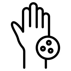 Dermatology, Skin Disease line icon
