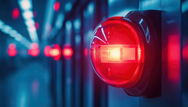 Emergency Siren With Red Flashers For Alerting: A Powerful Tool For Urgent Situations And Safety Measures. A Must-Have For Emergency Preparedness.