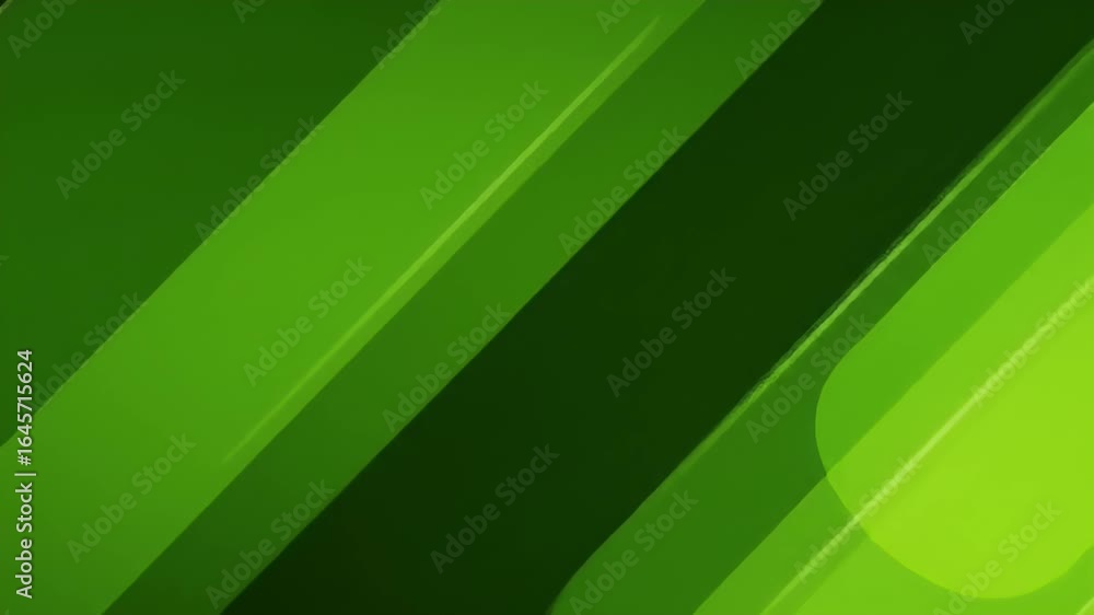 Poster abstract green motion graphics: dynamic geometric shapes and lines animation