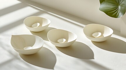 Overhead 24-135mm shot, crisp detail on paper fibers, soft shadows enhancing petal-like arrangement